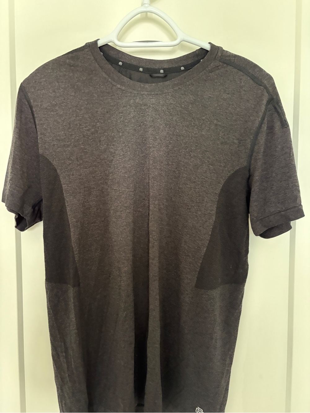 Reigning Champ Men's Short Sleeve Crew Tee in Charcoal Heather